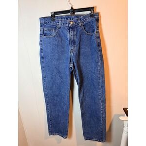Members Mark Mens Blue Straight Leg Jeans Medium Wash 34x32 100% Cotton 635904